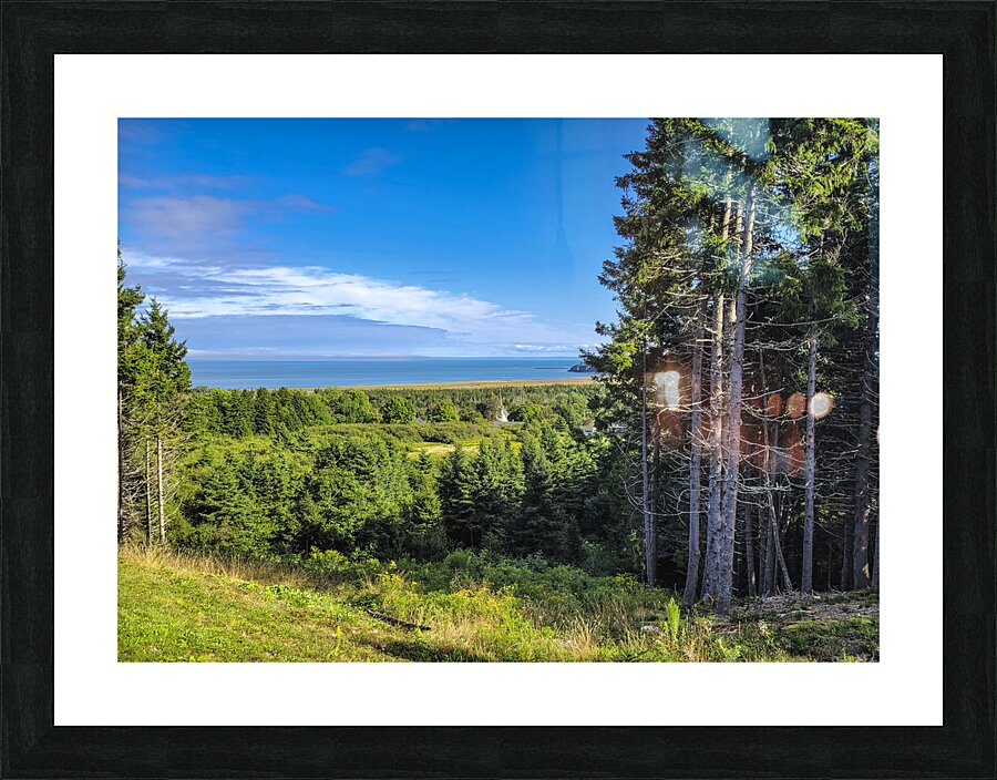 Sea View from Mountain Picture Frame print