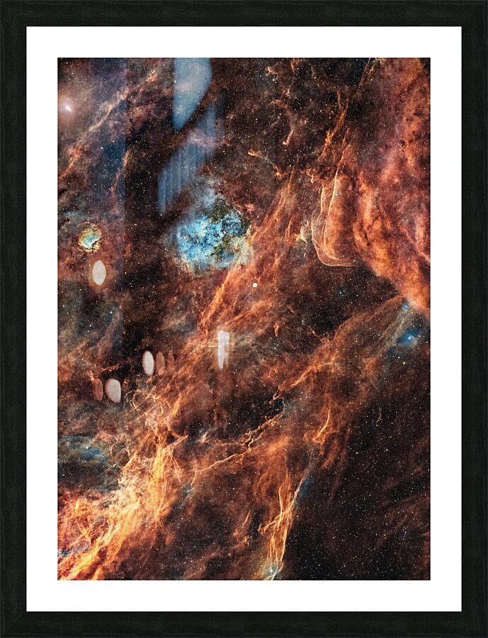 Deneb region Picture Frame print