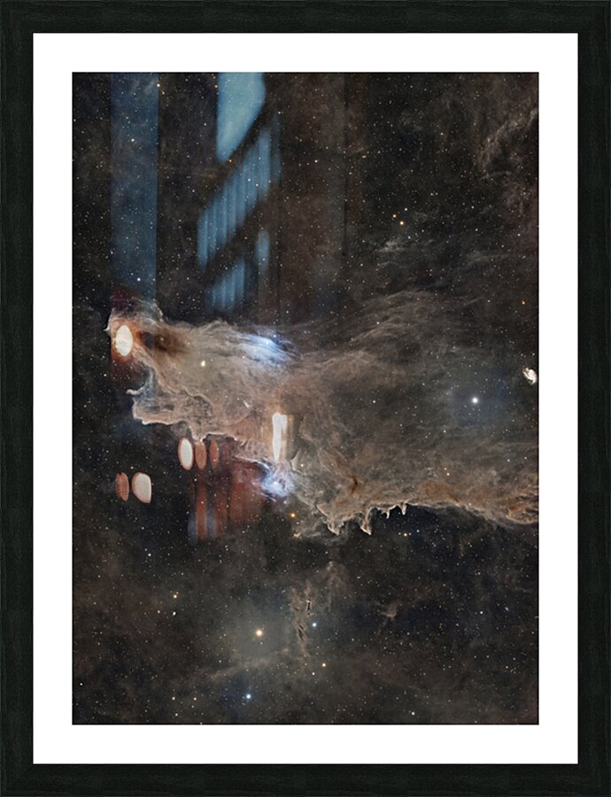 Dark Shark Nebula Picture Frame print