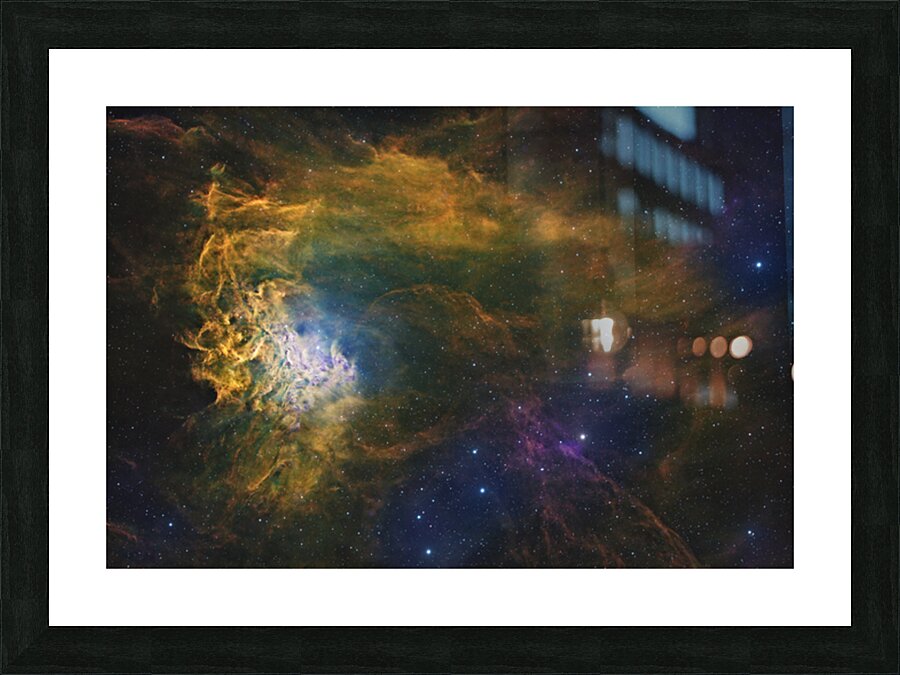 Flaming Star Nebula Picture Frame print