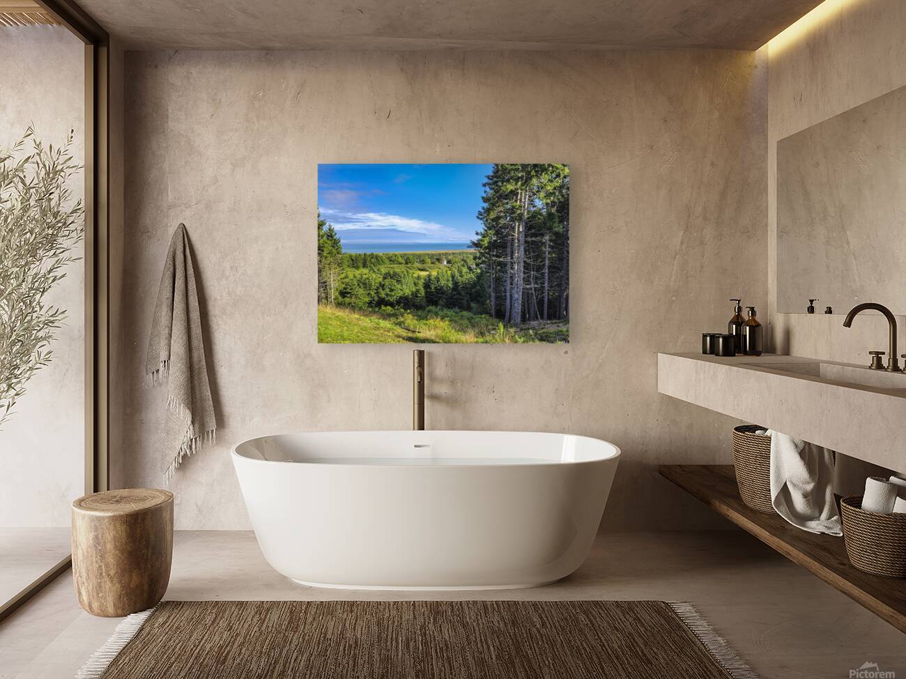 Sea View from Mountain Reproduction