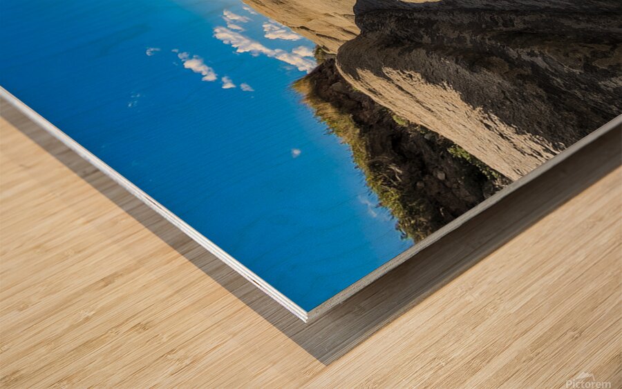 Rock formation Wood print