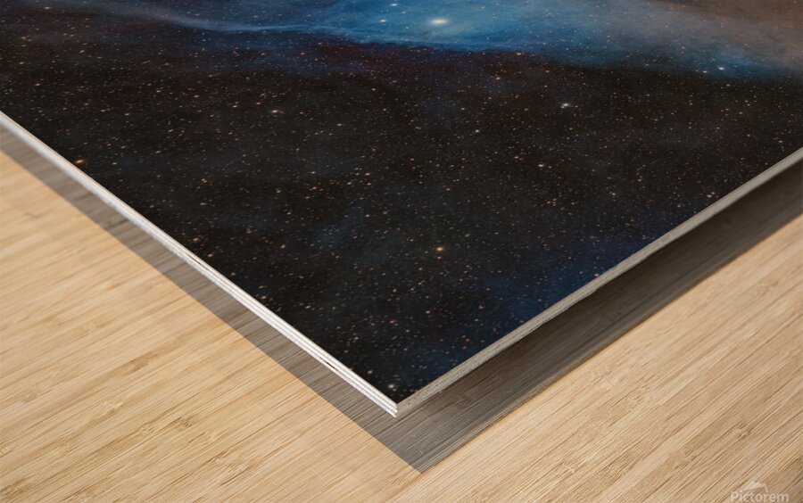 BlueHorseHead Wood print