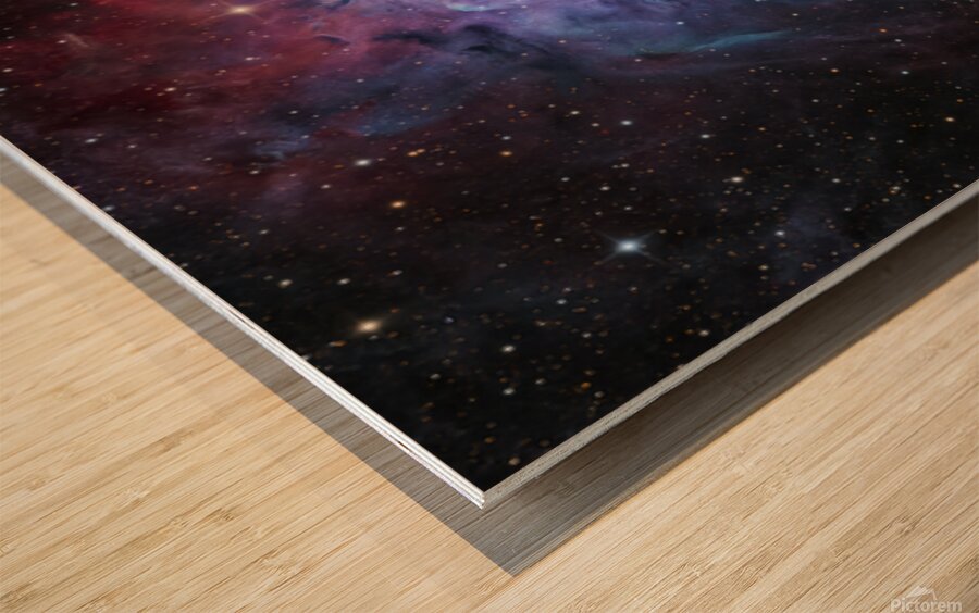 Trifid Nebula Wood print