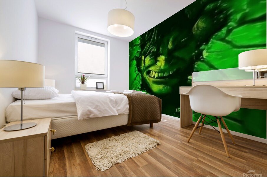 Hulk Smashing Through Wall  Mural print