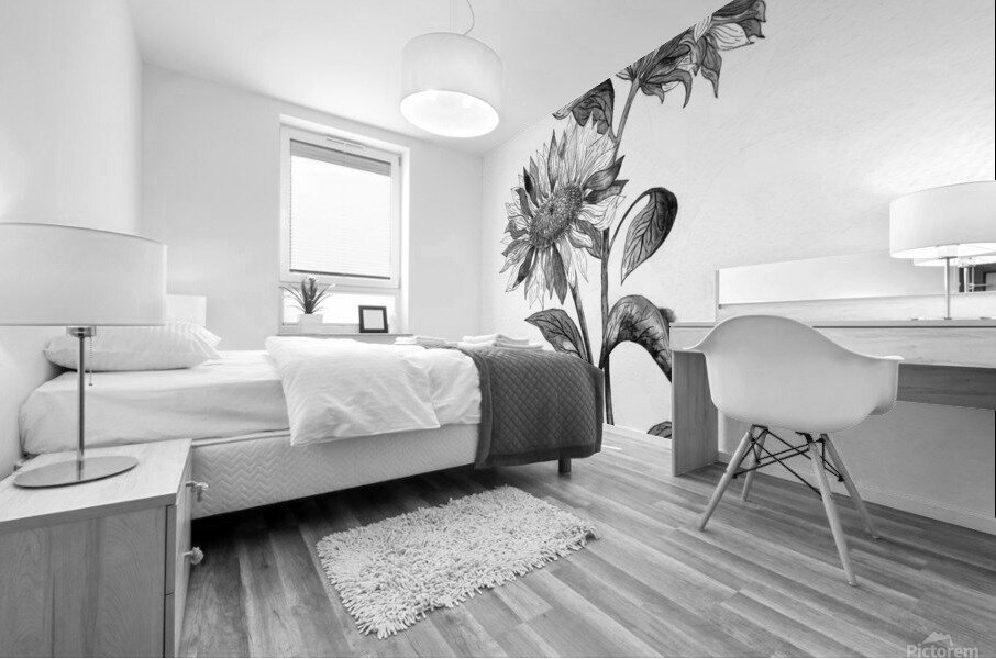 THE SUNFLOWERS Mural print
