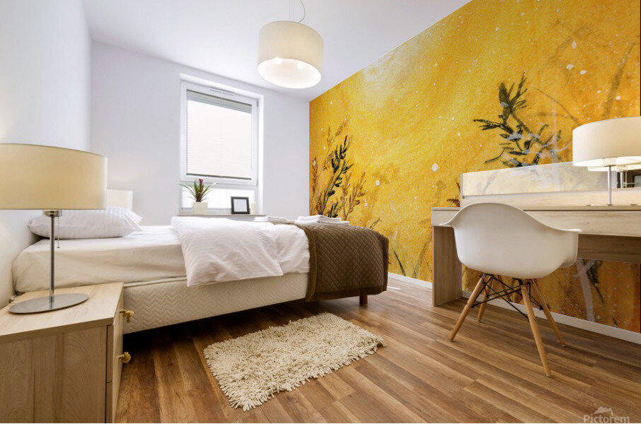 SUNSET FROM ANTS EYE VIEW  Mural print