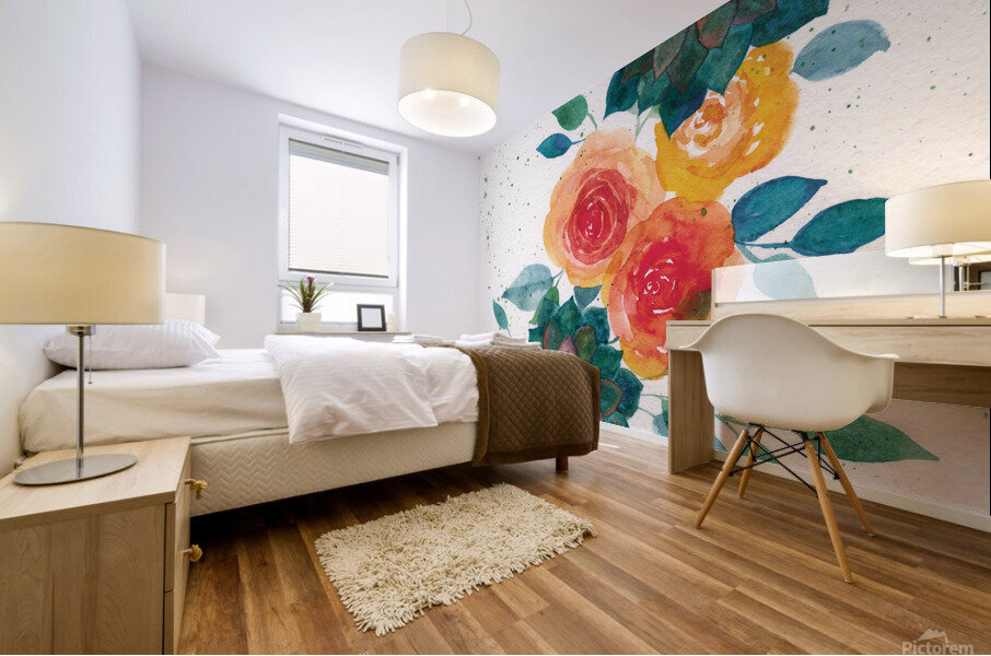 HOUSELEEKS & ROSES Mural print
