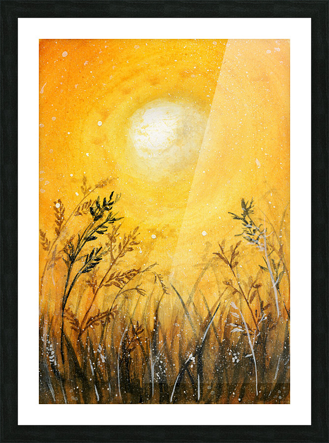 SUNSET FROM ANTS EYE VIEW  Picture Frame print