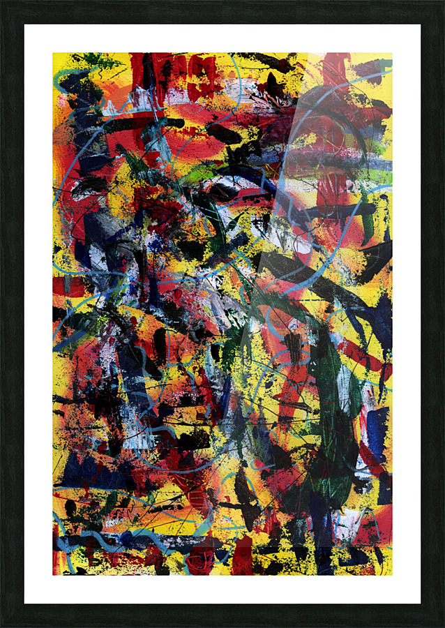 YELLOW & HIGH Picture Frame print