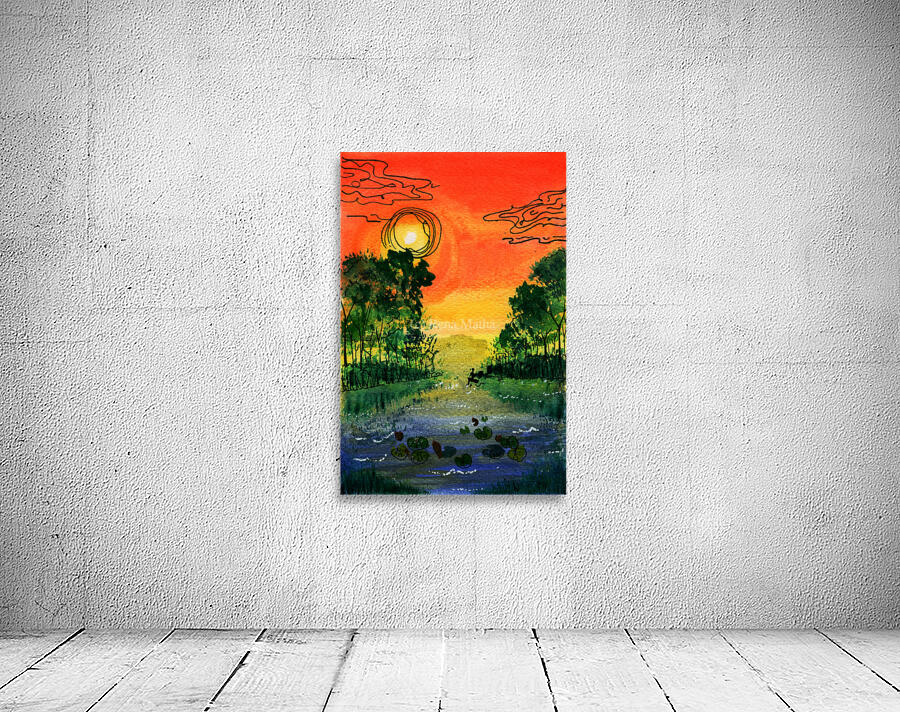 SUNSET AT THE RIVER  Wall Preview