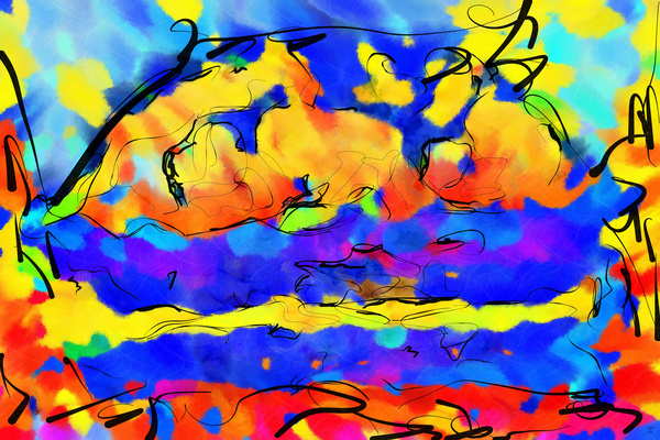 Abstract line art the 1st horizontal Digital Download