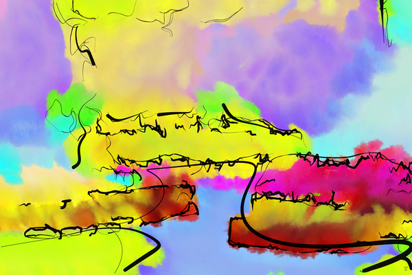 Abstract line art the 11th horizontal Digital Download