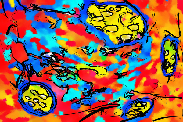 Abstract line art  the 16th horizontal Digital Download