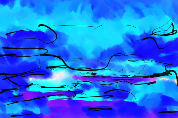 Abstract line art the 17th horizontal Digital Download