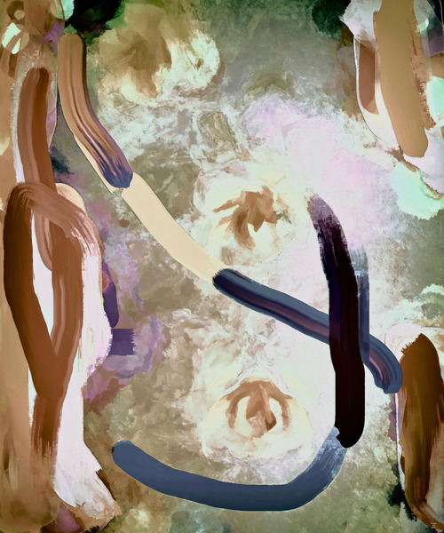 Abstract line art the 19th vertical  version 2  Digital Download