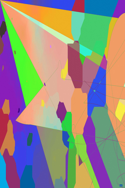 Blue angel art abstract design 1 Digital Download