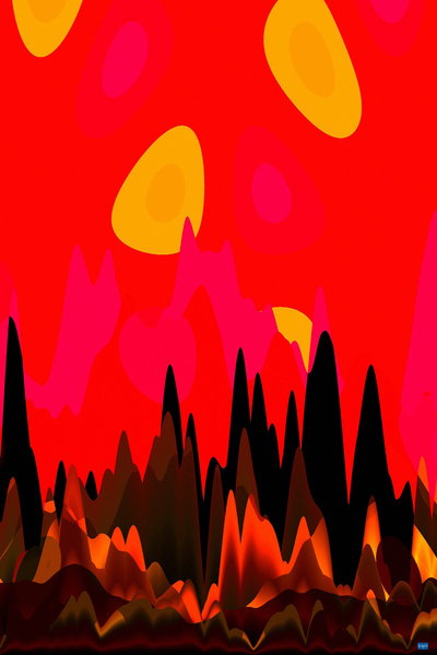 Blue angel art abstract design 123 Digital Download