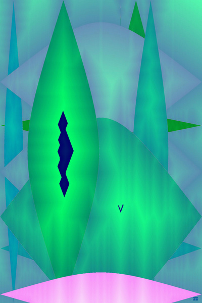 Blue angel art abstract design 135 Digital Download