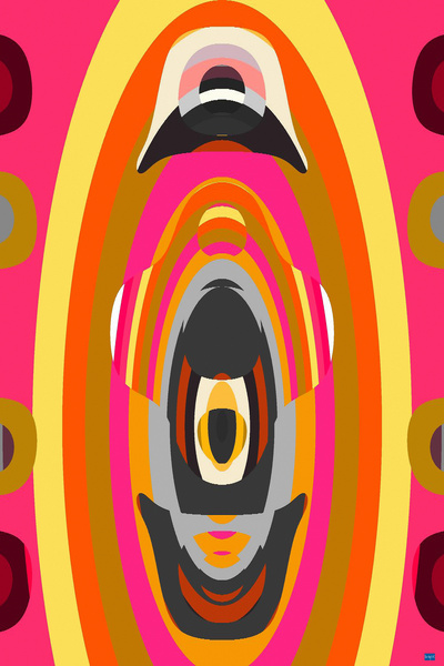 Blue angel art abstract design 30 Digital Download