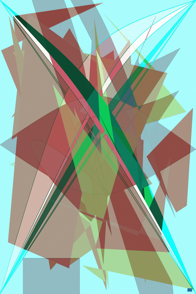 Blue angel art abstract design 44 Digital Download