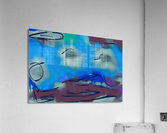 Abstract line art 20th version 2 horizontal Acrylic Print