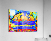 Abstract line art the 1st horizontal Acrylic Print