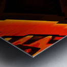 Blue angel art abstract design 50 Metal print