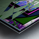 Blue angel art abstract design 16 Metal print