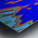 Blue angel art abstract design 33 Impression metal