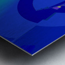 Blue angel art abstract design 9 Metal print