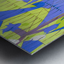 Blue angel art abstract design 97 Metal print