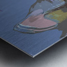 Blue angel art abstract design 70 Metal print