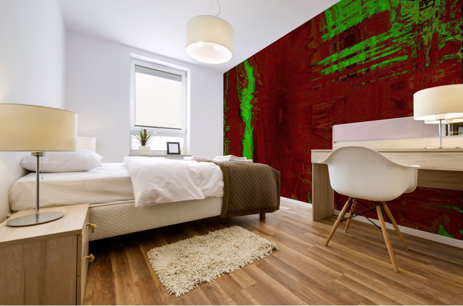 Blue angel art abstract design 40 Mural print