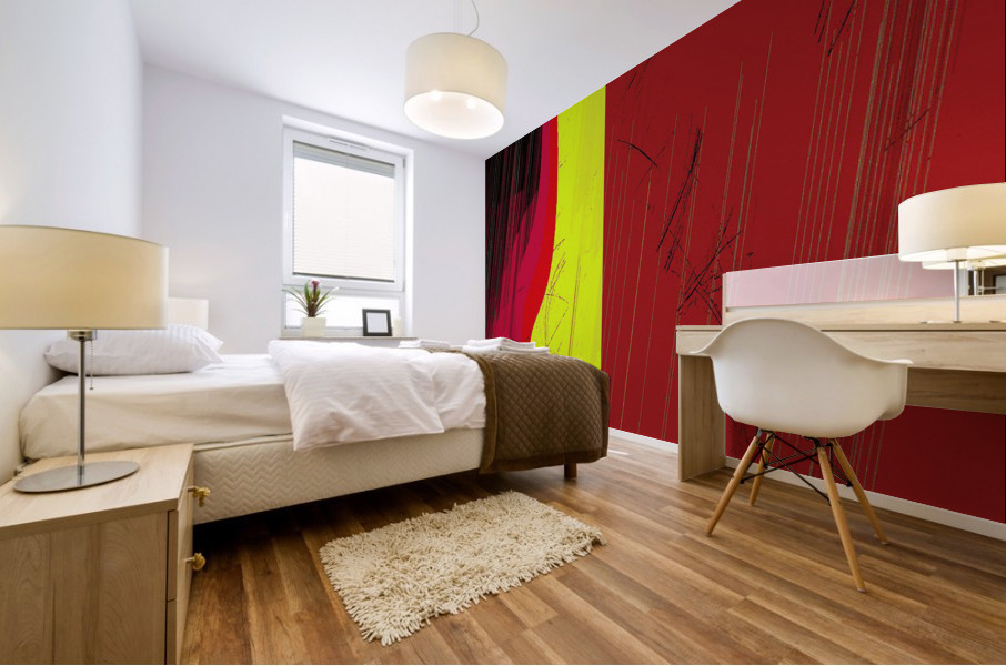 Blue angel art abstract design 17 Mural print