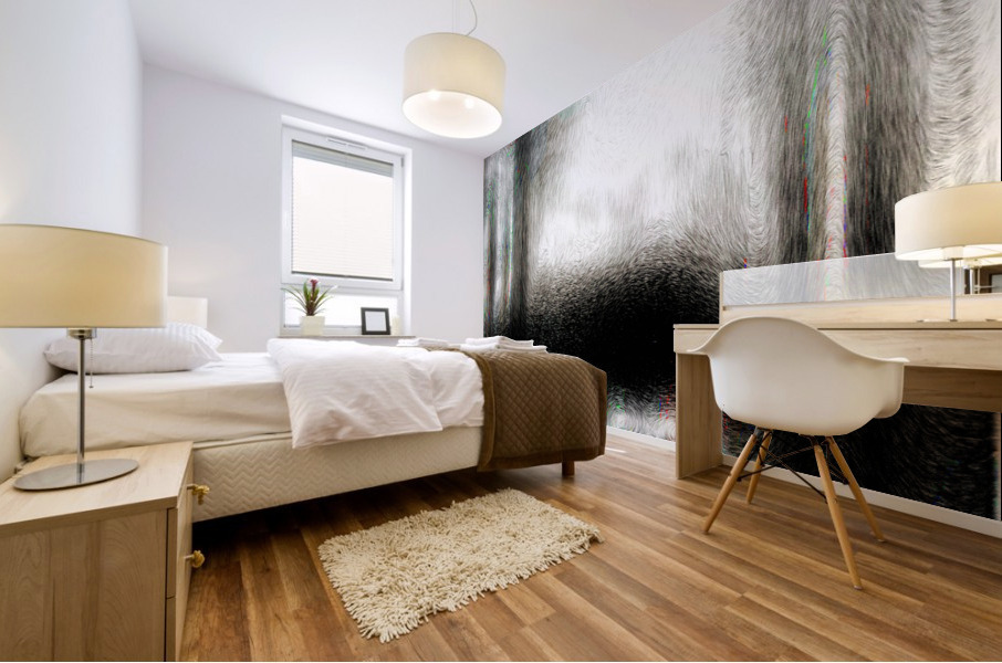 Blue angel art abstract design 117 Impression murale