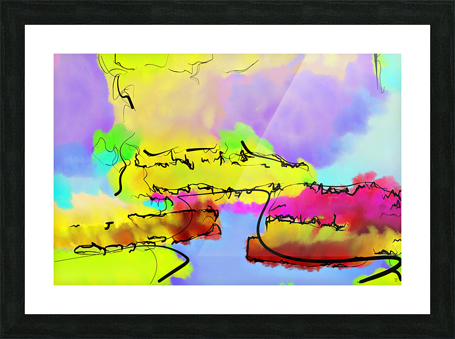 Abstract line art the 11th horizontal Picture Frame print