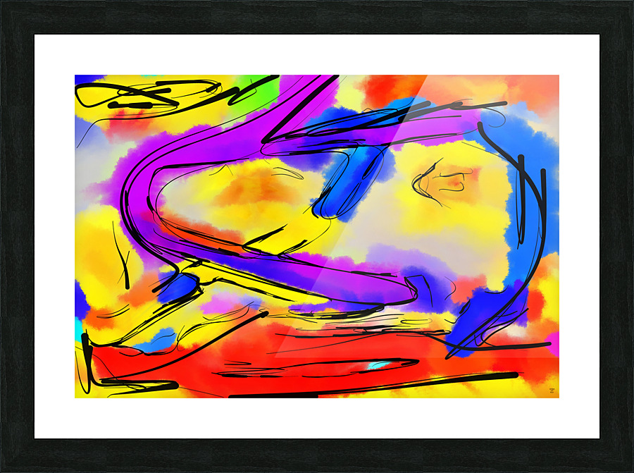 Abstract line art the 5th horizontal Picture Frame print