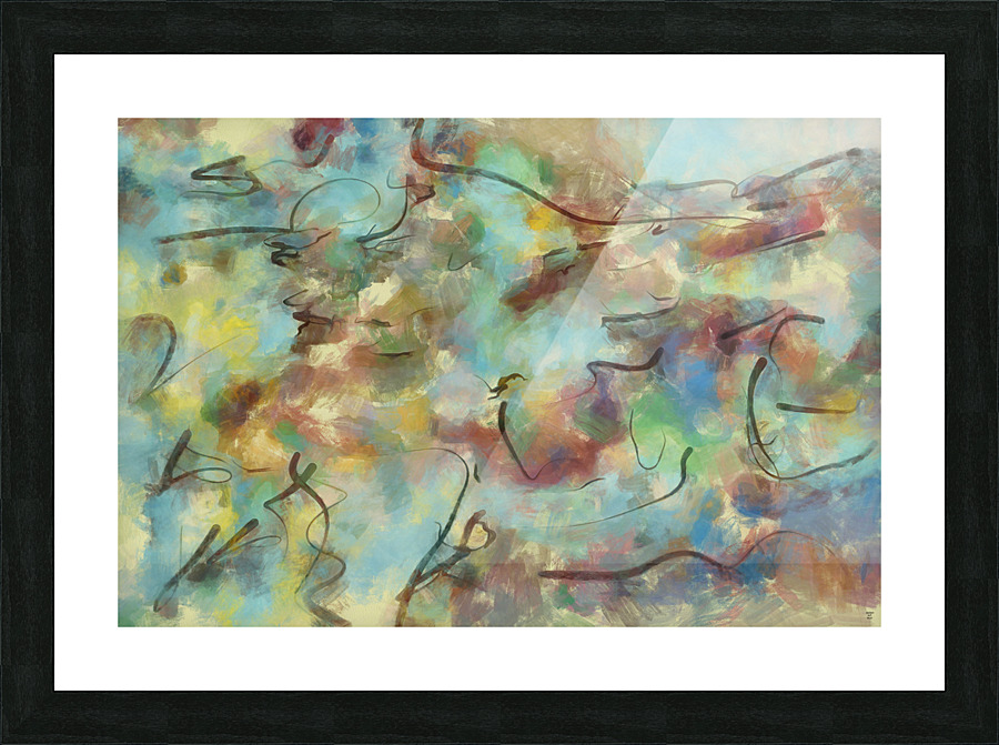 Abstract line art  the 10th horizontal Picture Frame print