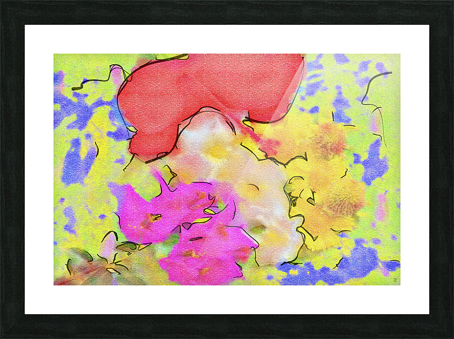 Abstract line art the 6th horizontal Picture Frame print