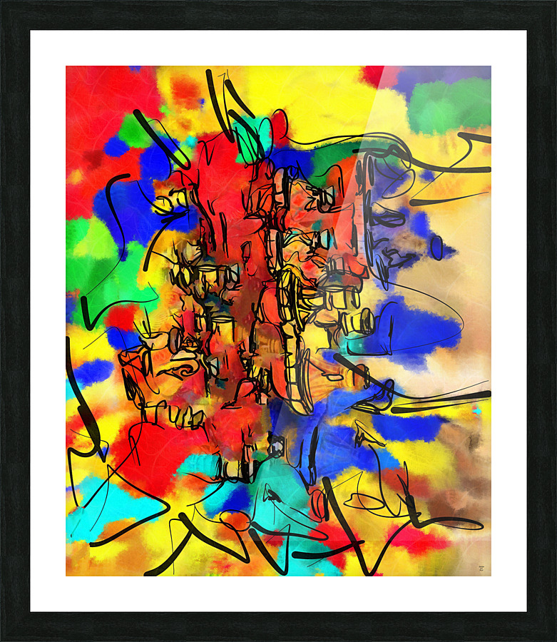 Abstract line art the 2nd vertical Picture Frame print