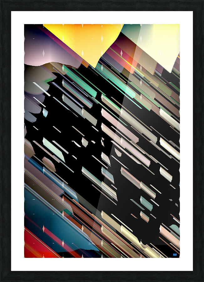 Blue angel art abstract design 25 Picture Frame print