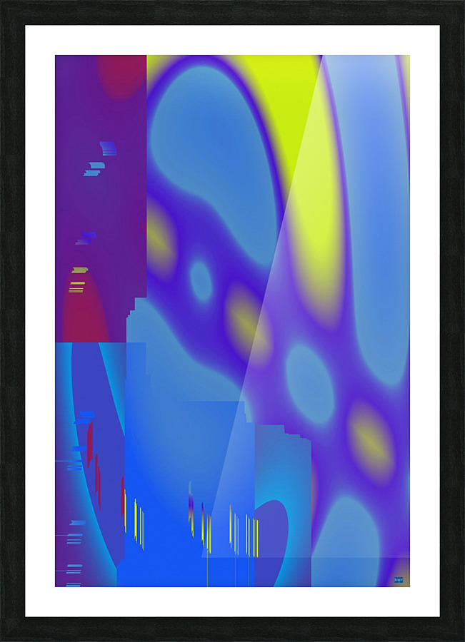 Blue angel art abstract design 43 Impression et Cadre photo