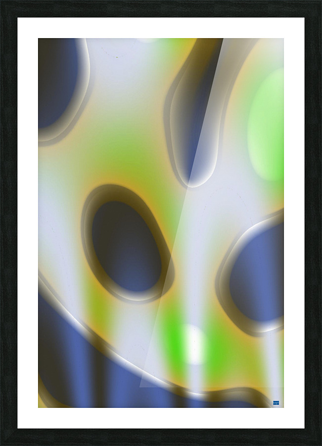 Blue angel art abstract design 11 Picture Frame print