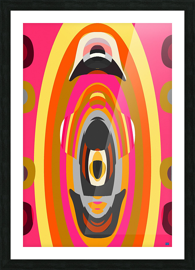 Blue angel art abstract design 30 Picture Frame print