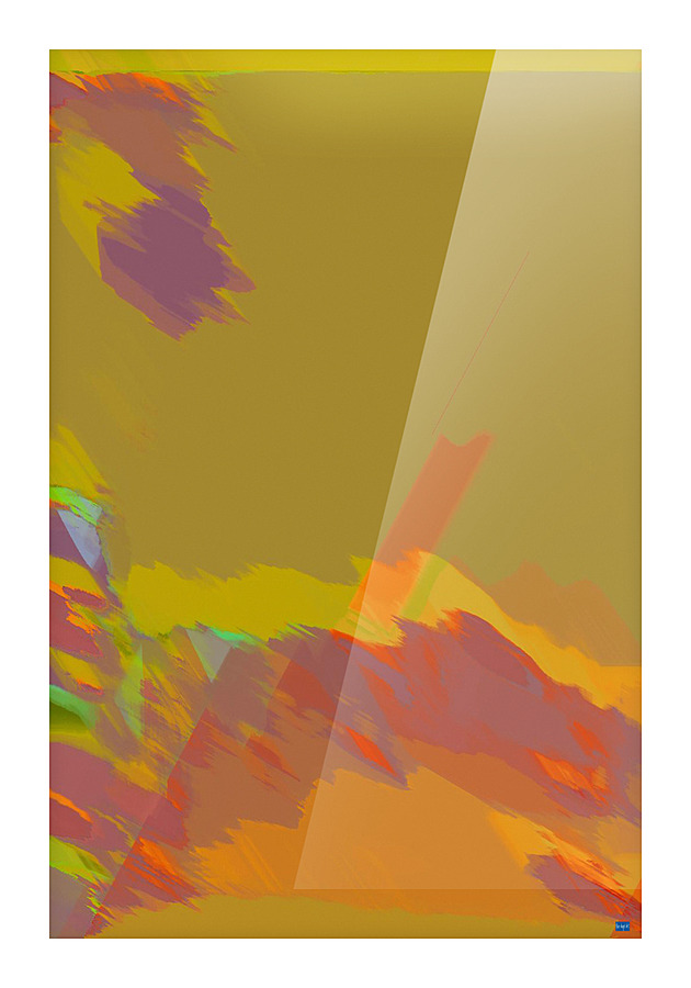 Blue angel art abstract design 36 Picture Frame print