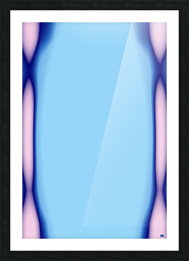 Blue angel art abstract design 26 Picture Frame print