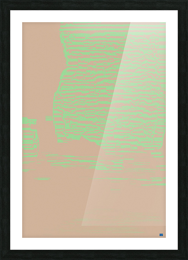 Blue angel art abstract design 18 Picture Frame print