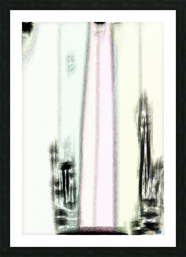 Blue angel art abstract design 49 Picture Frame print