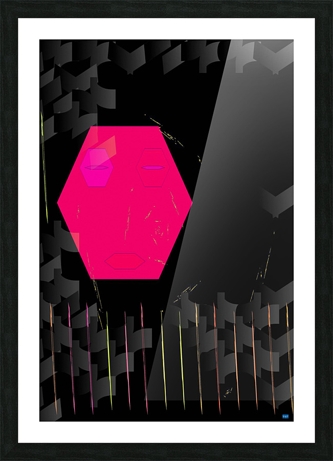 Blue angel art abstract design 22 Picture Frame print